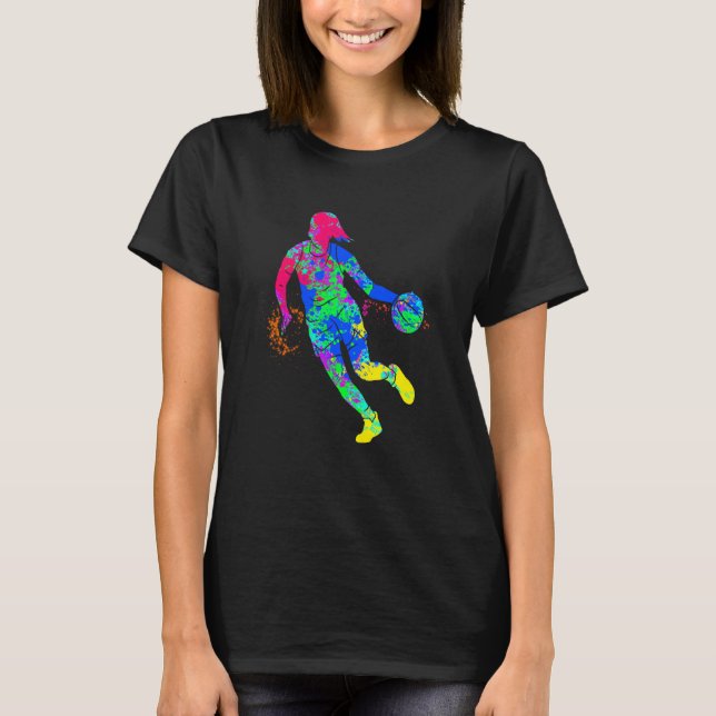 Camiseta Dunking basketball player basket basketball player (Frente)