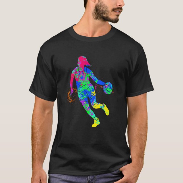 Camiseta Dunking basketball player basket basketball player (Frente)