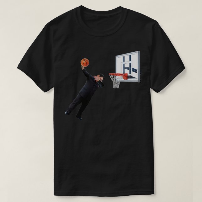 Camiseta Dunking Dabbing Kim Jong Un Coreia do Norte (Frente do Design)