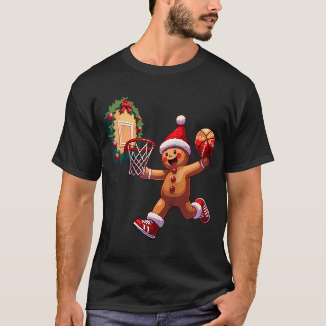 Camiseta Dunking de Natal Dunking Man Basball Dunk (Frente)