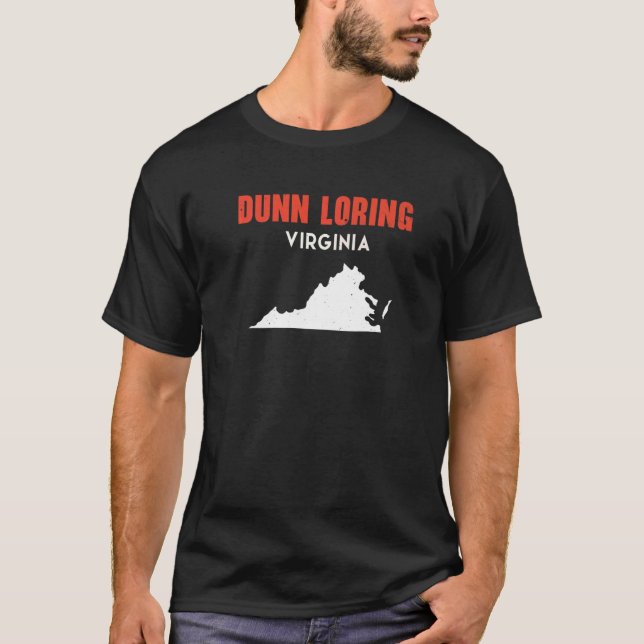Camiseta Dunn Loring Virginia EUA State America Viagem Virg (Frente)