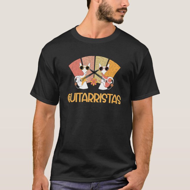 Camiseta Duo Alley Cats Play Guitar (Frente)