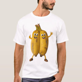 Camiseta Duo de Bananas Conjugadas de Comédia