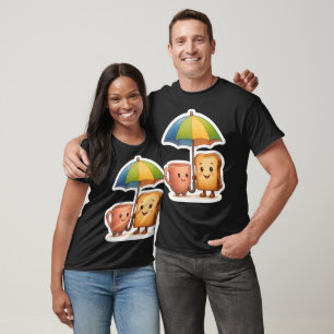 Camiseta Duo de Manhã Aconchegante ☕🍞
