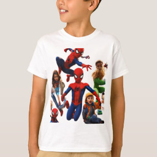 Camiseta "Duo Dinâmico: Camisa-T de Aranha e Amigo Incrível