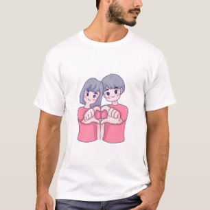 Camiseta "Duo Dinâmico: Libere seu estilo de Casal com o no