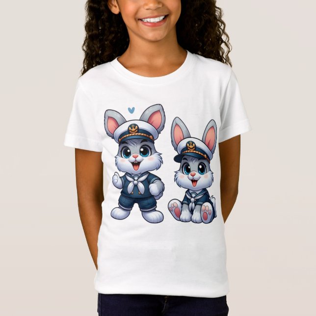 Camiseta Duo Sailor Bunny (Frente)