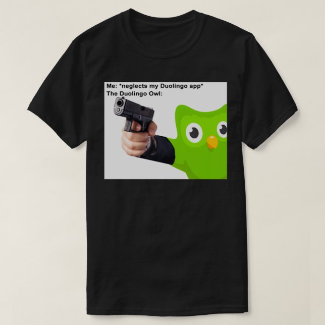Camiseta duolingo (Frente do Design)