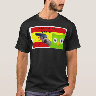 Camiseta Duolingo espanhol ou espanhol
