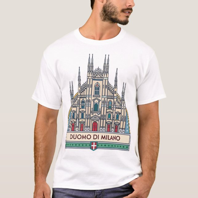 Camiseta Duomo di Milano (Catedral de Milão) (Frente)