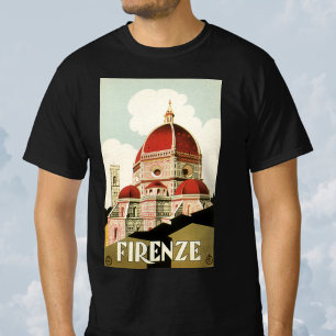 Camiseta Duomo em Firenza Florença Itália Arte de Viagem Vi