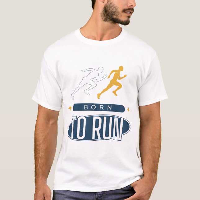 Camiseta Duotone Born To Run Marathon T-Shirt  (Frente)