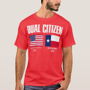 Camiseta Dupla independência do texas Cidadão Vintag liberd