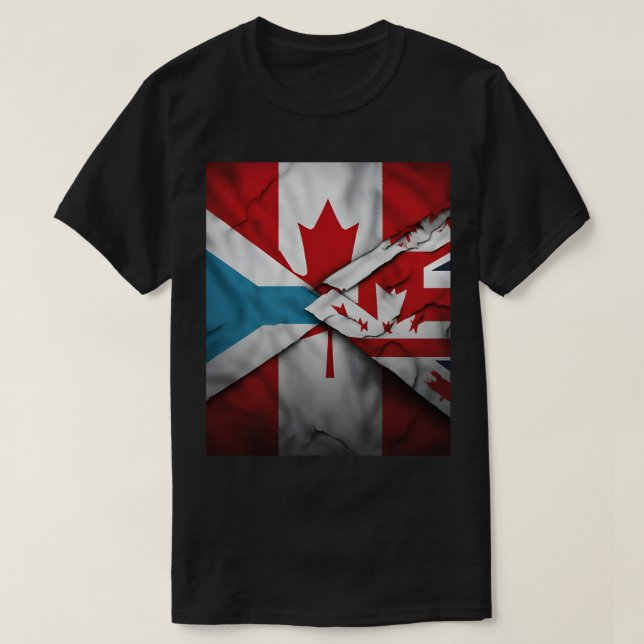 Camiseta "Duplas Passiões: Canadá e Fiji Rugby" (Frente do Design)