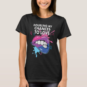 Camiseta Duplicando Minhas Chances De Amar O Orgulho Bissex