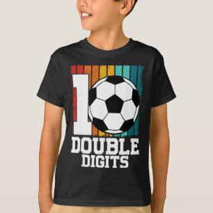 Camiseta Duplo Dígito Futebol 10 Anos de Idade - 10º Aniver