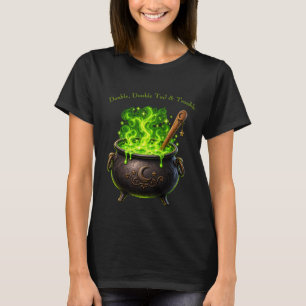 Camiseta Duplo Duplo Azar e Problema Caldeirão de Bruxa Hal