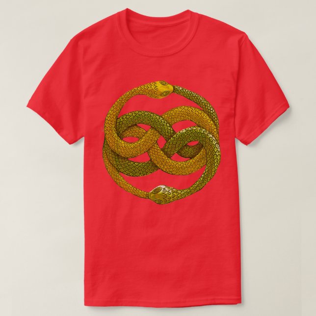 Camiseta Duplo Ouroboros Auryn (Frente do Design)