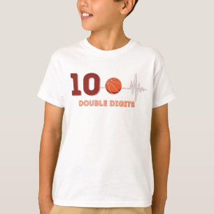 Camiseta Duplos Dígitos 10 Anos Aniversário - Basquete