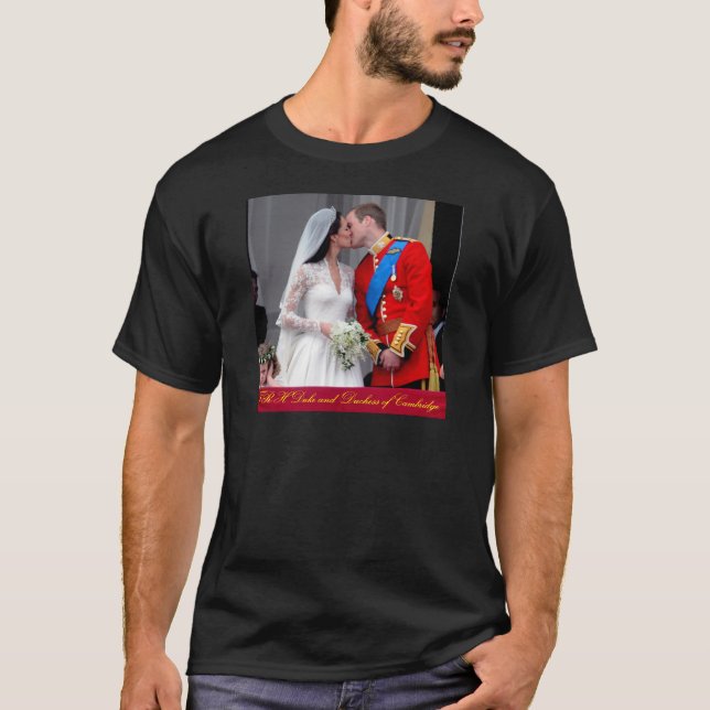 Camiseta Duque e Duquesa do Casamento Real de Cambridge (Frente)