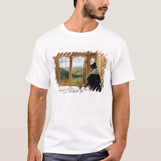 Camiseta Duquesa de Abercorn que olha fora de uma janela (Frente)