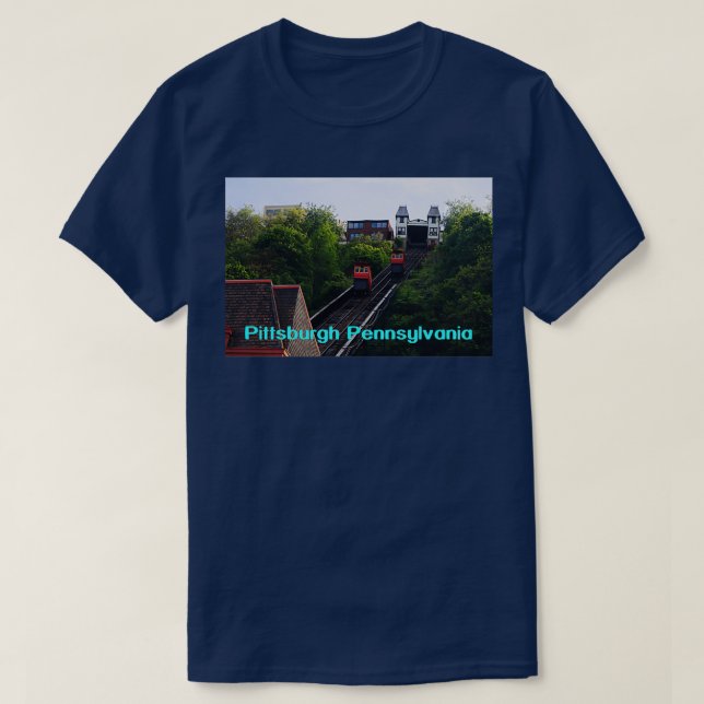 Camiseta Duquesne Incline Pittsburgh Pensilvânia (Frente do Design)