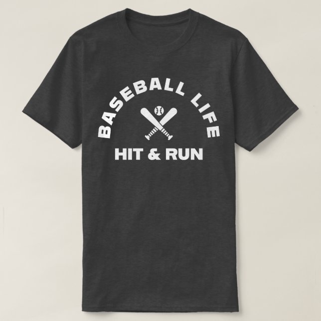 CAMISETA DURAÇÃO BASEBALL ATINGIDA E EXECUTADA (Frente do Design)
