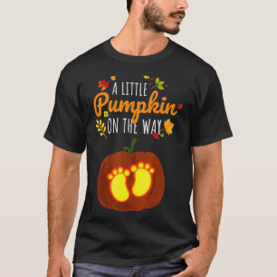 Camiseta Durante A Gravidez Halloween A Abóbora Oferece-Lhe