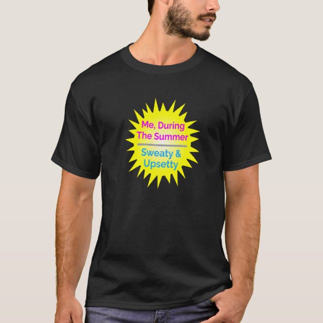 Camiseta Durante o Verão, Suores, Aquecedores S (Frente)