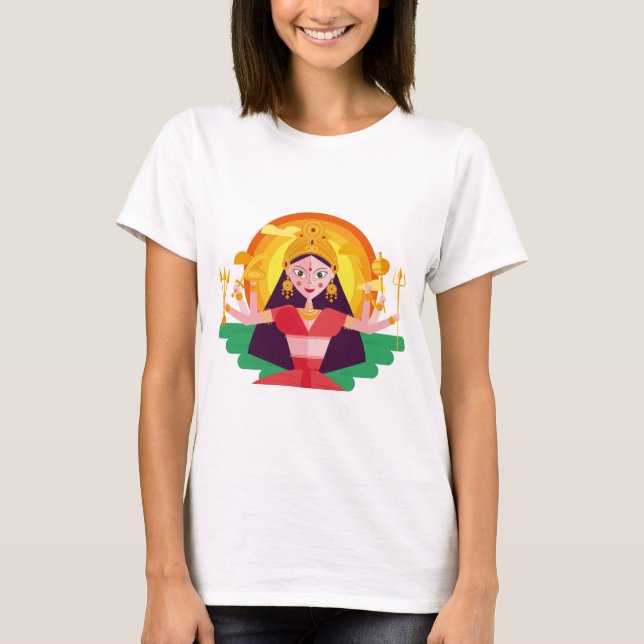 Camiseta durga-puja-navaratri (Frente)