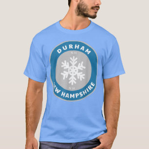 Camiseta Durham New Hampshire NE Winter Snowflake Souv