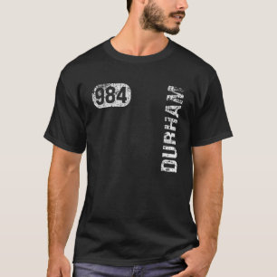 Camiseta Durham North Carolina 984 Area Code Retro