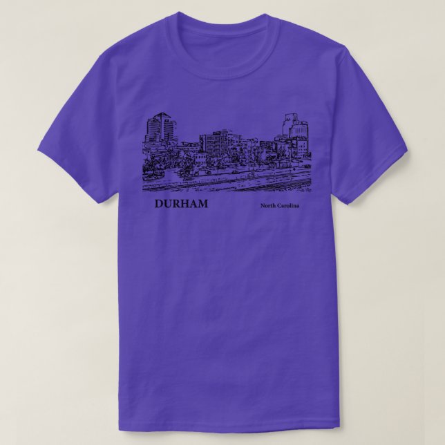 Camiseta Durham North olina 4 (Frente do Design)