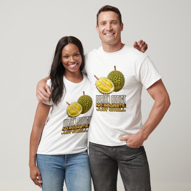 Camiseta Durian Addicto: Sem Arrependimentos, Apenas Cheira (Unissex)
