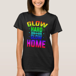 Camiseta Duro Brilhante Ou Lar 80s Festa 80s Brilho P