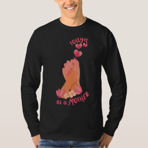 Camiseta Duro Como Dia de as mães Bonito Da Mãe
