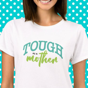 Camiseta Duro como mãe, tipografia engraçado, T-Shirt Tea