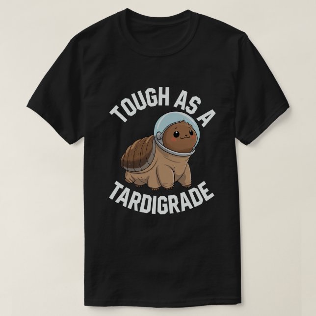 Camiseta Duro Como Um Urso De Água De Microbiologia Diversã (Frente do Design)