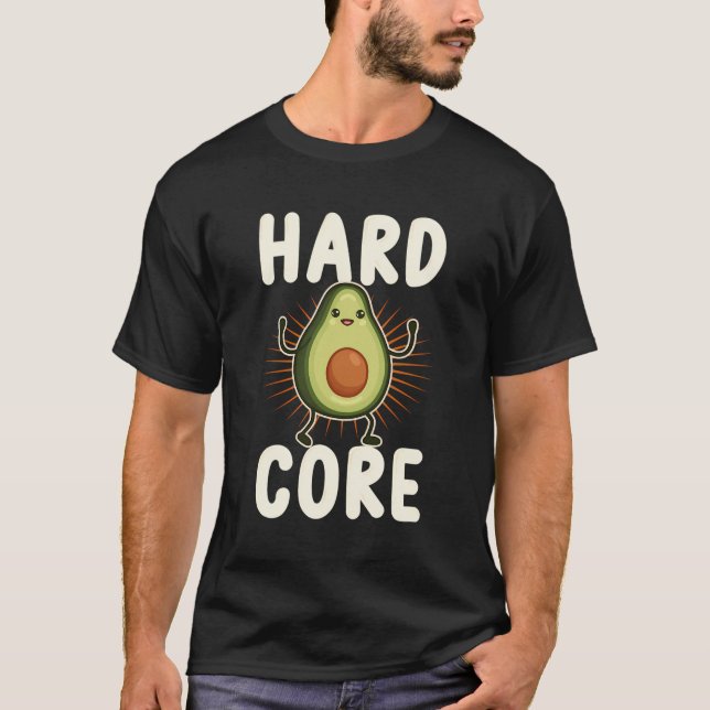 Camiseta Duro Core Funny Kawaii Avocado Lover Piada Pun (Frente)