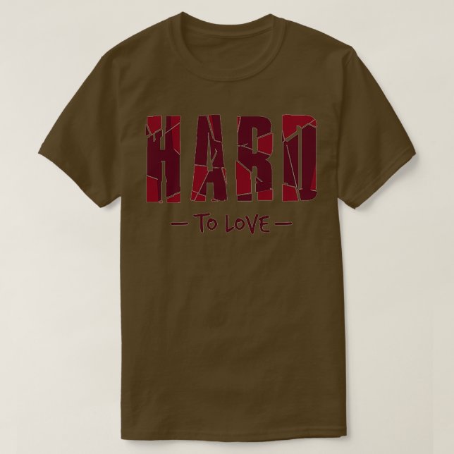 Camiseta duro de amar (Frente do Design)