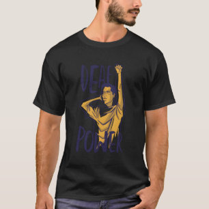 Camiseta Duro De Energia Surda Com Deficiência Auditiva Org