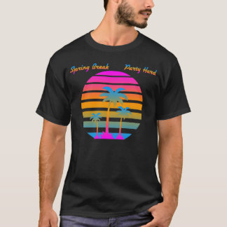 CAMISETA DURO DE FESTA DE PRIMAVERA DE RETRO DE TIGRE DE CO