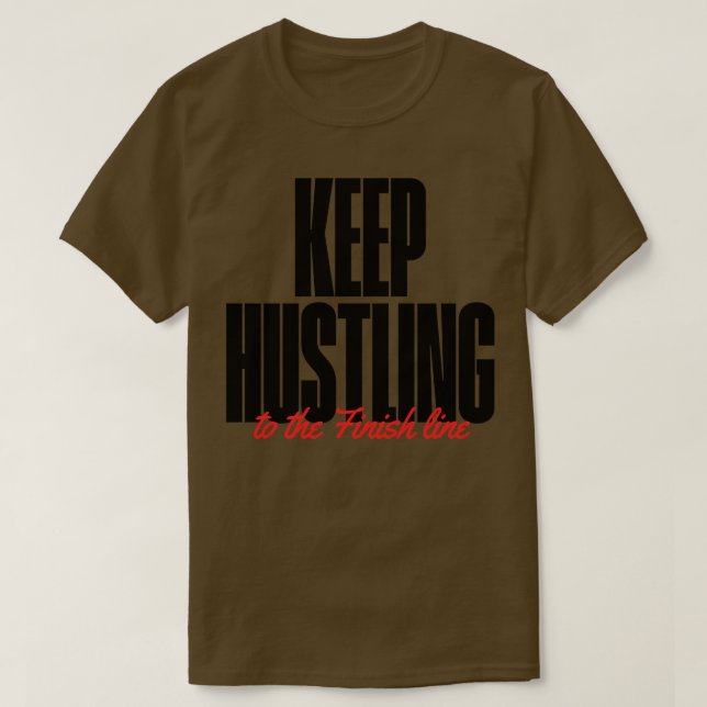 Camiseta Duro de hustling (Frente do Design)