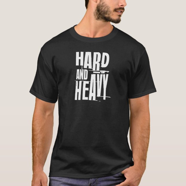 Camiseta Duro De Mens E Malhação Pesada De Gym Bodybuildi (Frente)