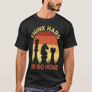 Camiseta Duro De Pensamento Do Membro Do Clube De Xadrez Ou