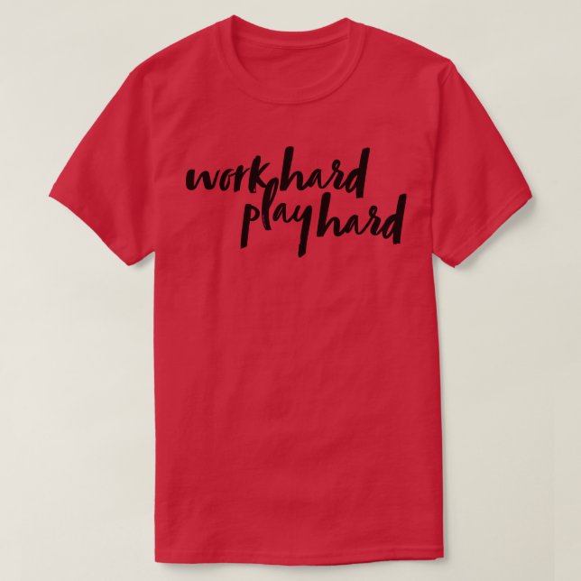 Camiseta Duro de Reprodução de Duros de Trabalho 19 (Frente do Design)