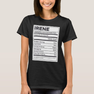 Camiseta Duro de Resolução de Problemas de Nutrição Irene