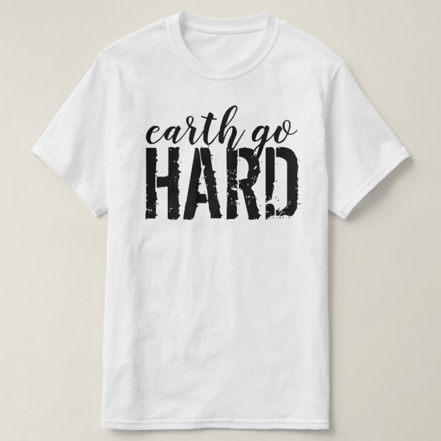 Camiseta duro de Terra (Frente do Design)