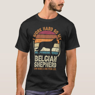 Camiseta Duro De Trabalho Assim Cachorro Tem Vida Retro Bel