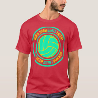 Camiseta duro de trabalho bate talento quando talento não t